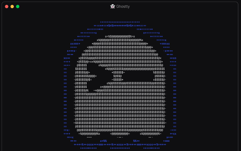 The installation and configuration of the Ghostty terminal.
